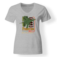 Thumbnail for Fighter Machine Designed V-Neck T-Shirts