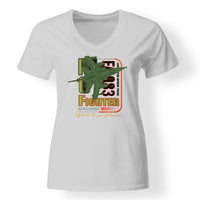 Thumbnail for Fighter Machine Designed V-Neck T-Shirts