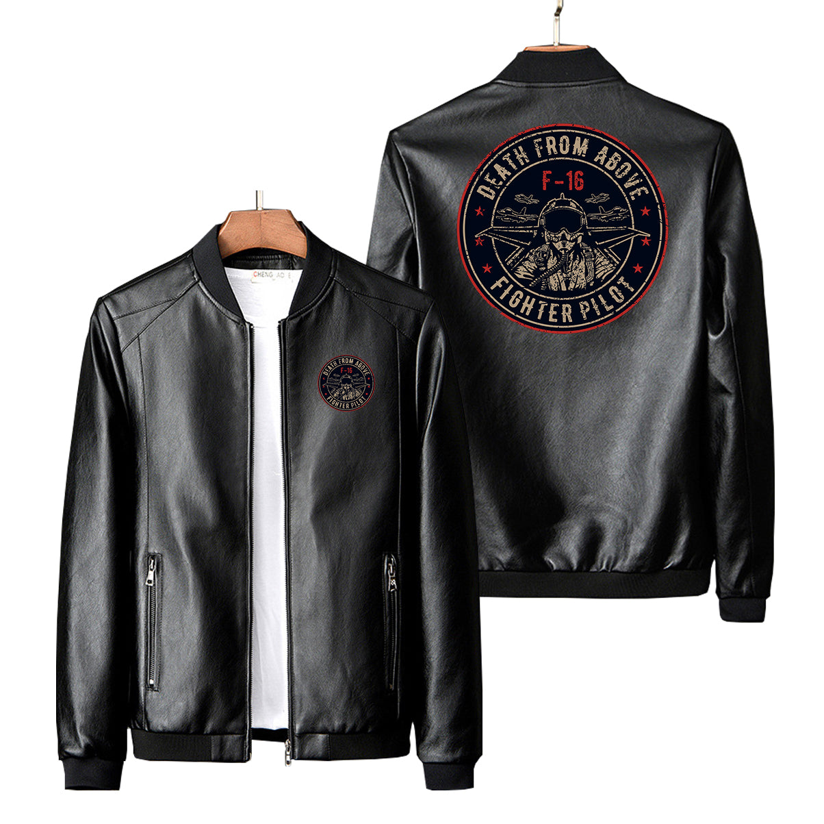 Fighter Jet 16 - Death From Above Designed PU Leather Jackets