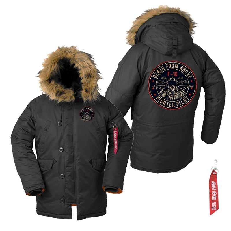 Fighter Jet 16 - Death From Above Designed Parka Bomber Jackets