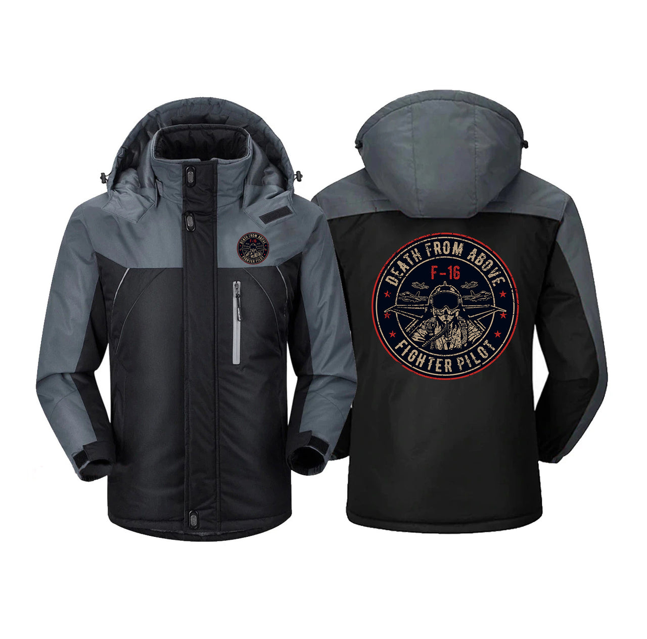 Fighter Jet 16 - Death From Above Designed Thick Winter Jackets