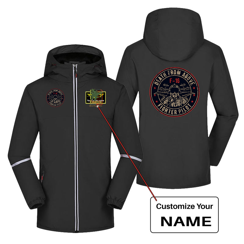 Fighter Jet 16 - Death From Above Designed Rain Coats & Jackets