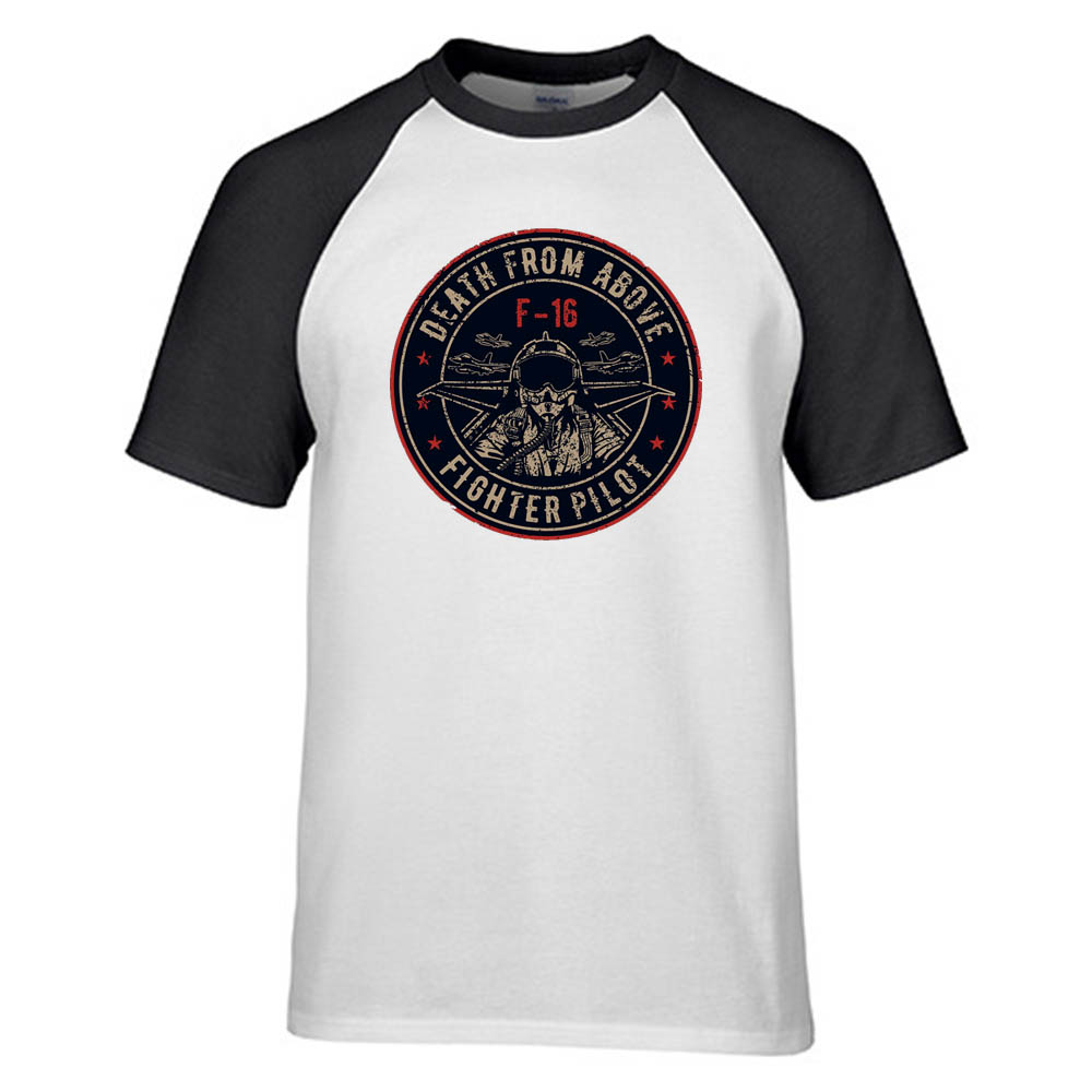 Fighter Jet 16 - Death From Above Designed Raglan T-Shirts