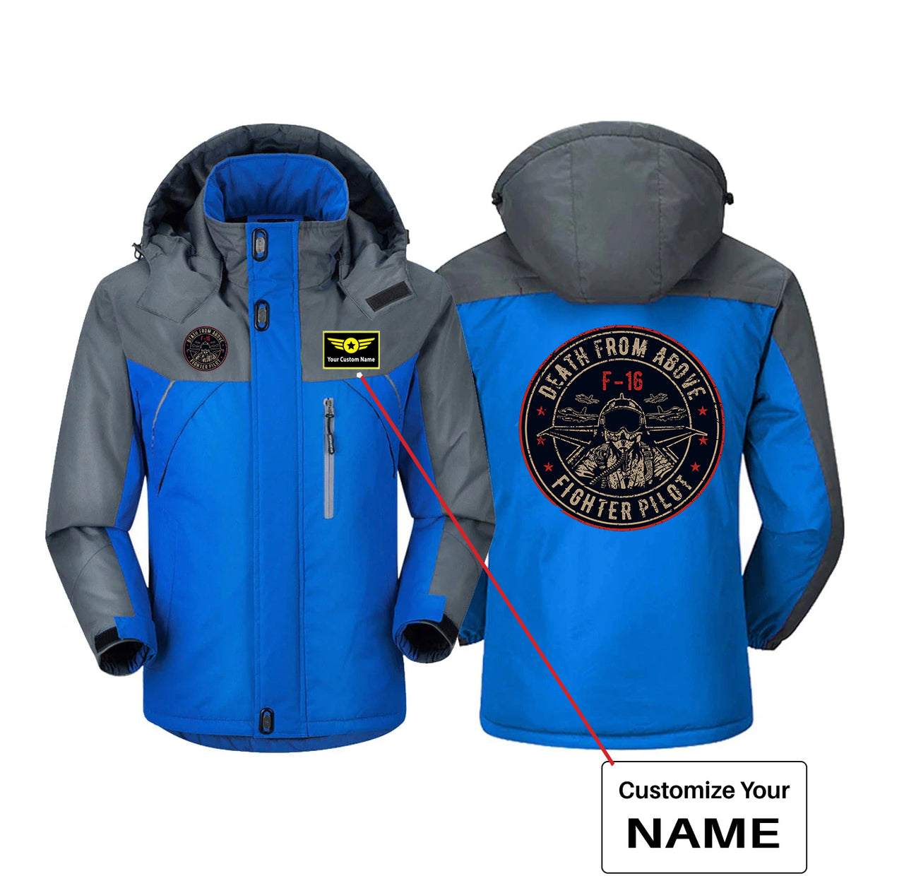 Fighter Jet 16 - Death From Above Designed Thick Winter Jackets