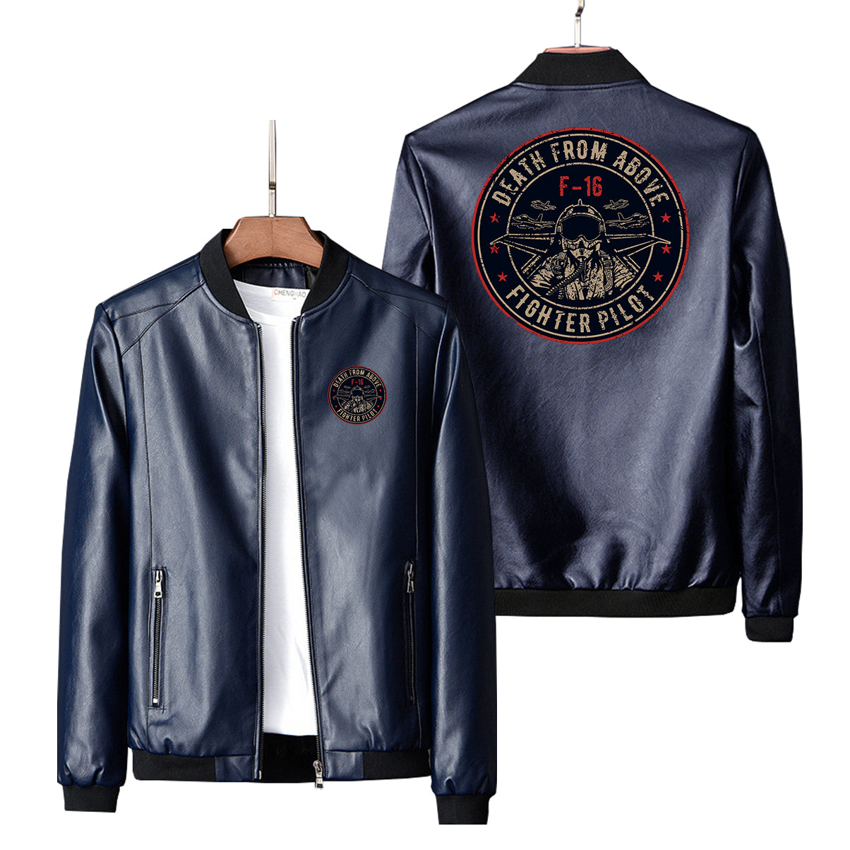 Fighter Jet 16 - Death From Above Designed PU Leather Jackets