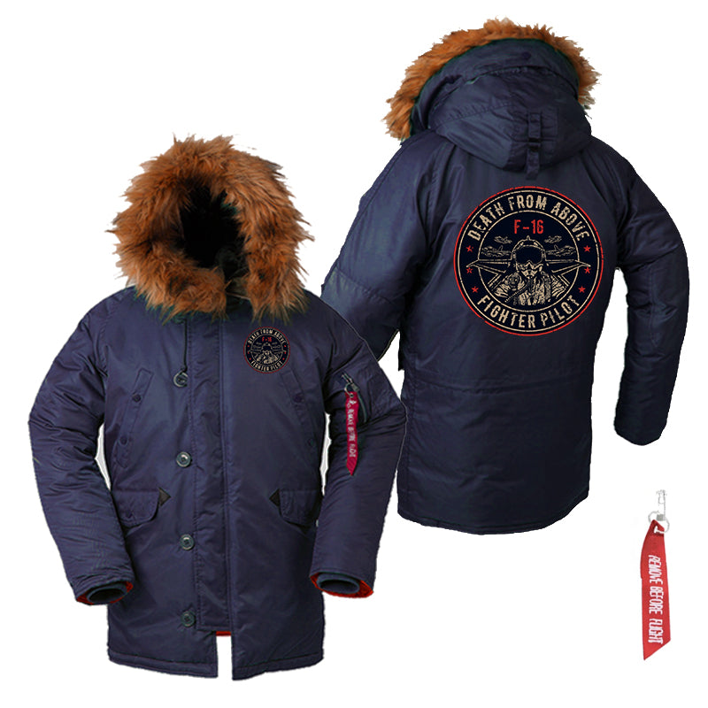 Fighter Jet 16 - Death From Above Designed Parka Bomber Jackets