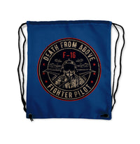 Thumbnail for Fighter Jet 16 - Death From Above Designed Drawstring Bags