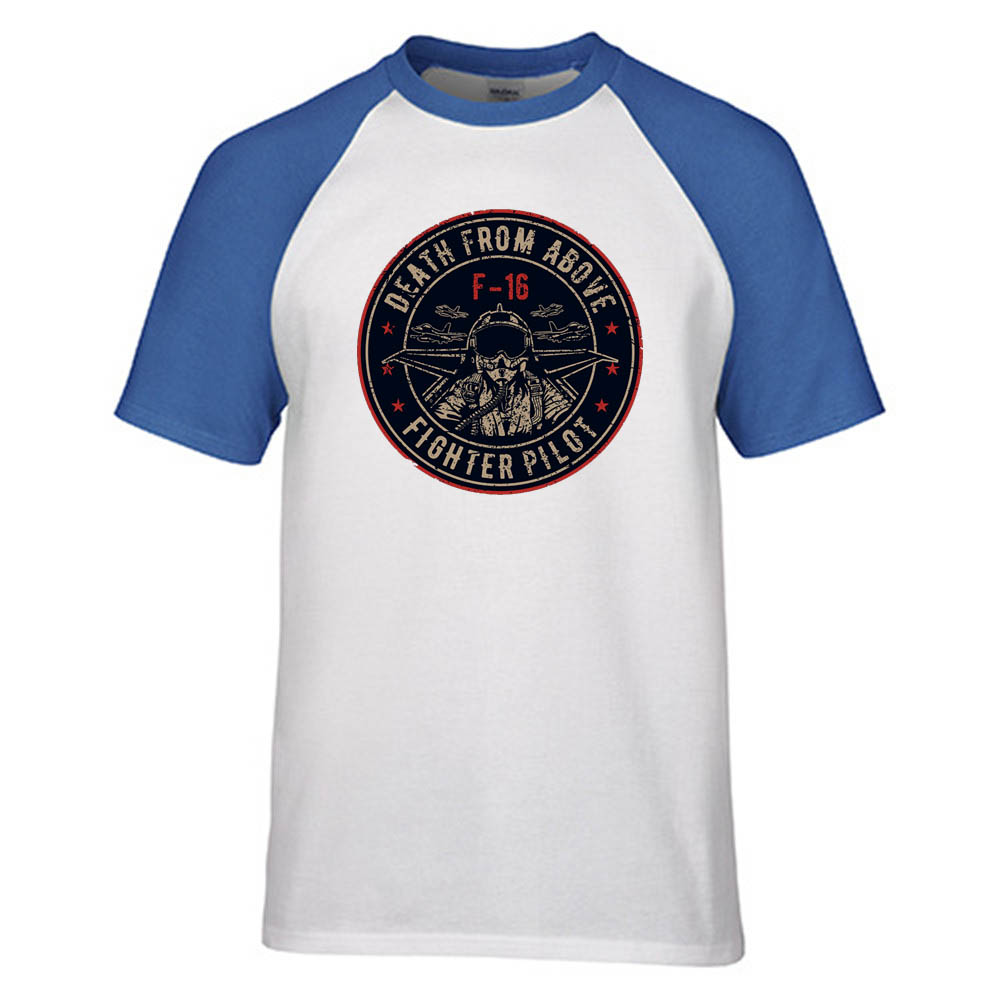 Fighter Jet 16 - Death From Above Designed Raglan T-Shirts
