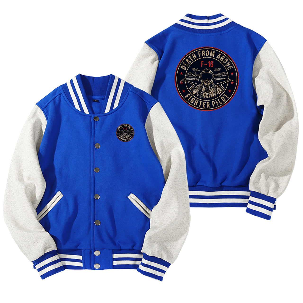 Fighter Jet 16 - Death From Above Designed Baseball Style Jackets