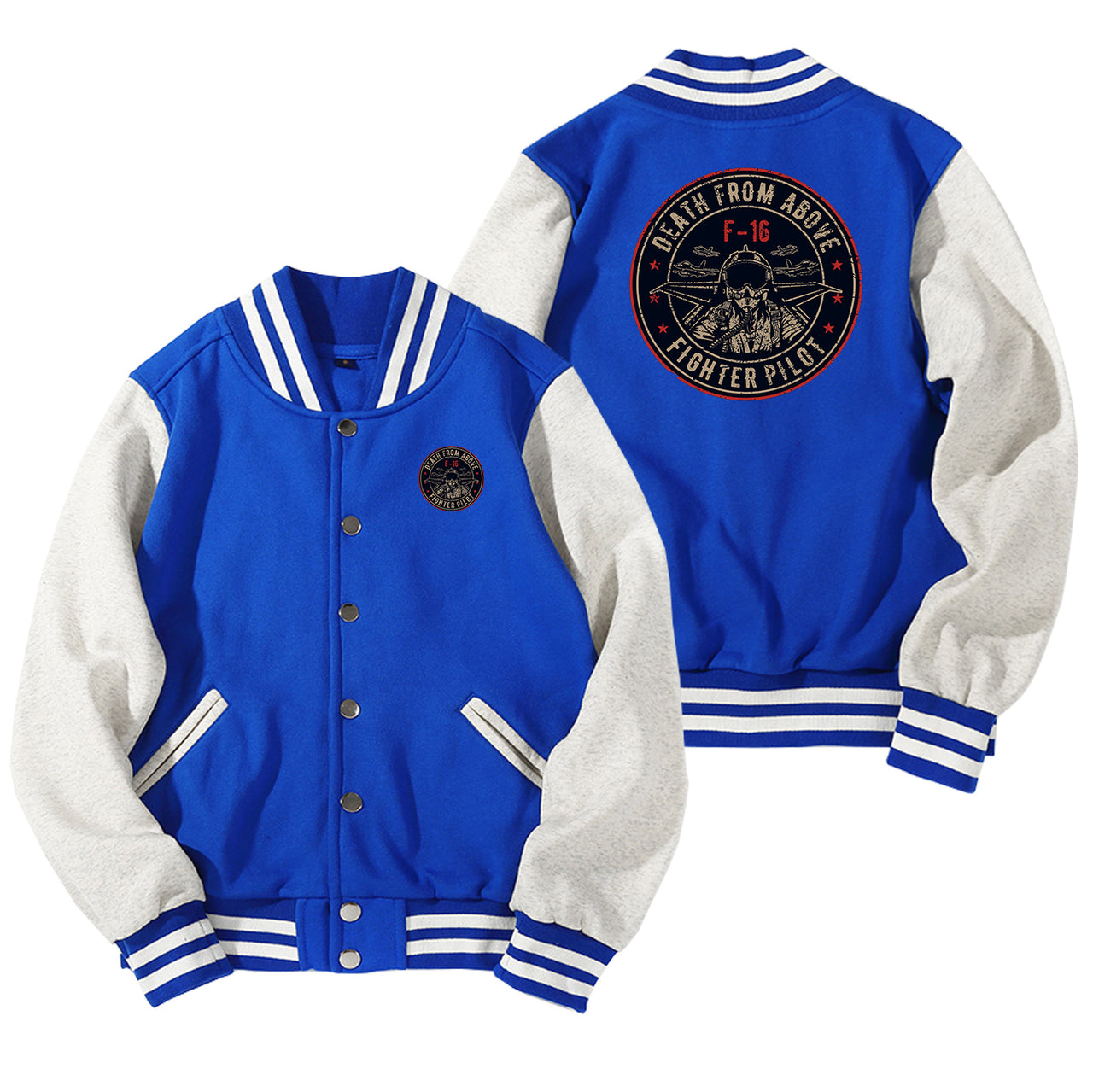 Fighting Falcon F16 - Death From Above Designed Baseball Style Jackets