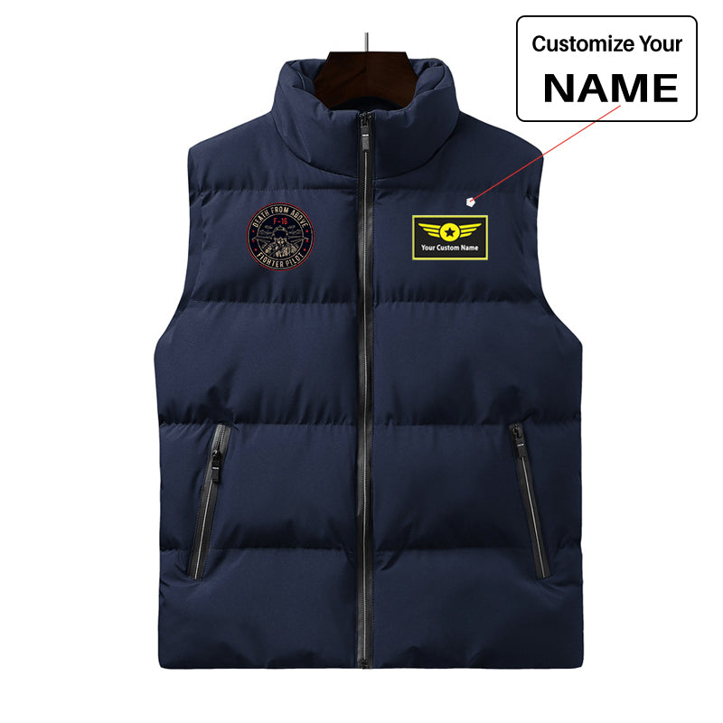 Fighter Jet 16 - Death From Above Designed Puffy Vests