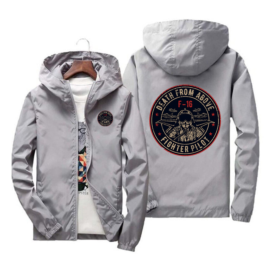Fighter Jet 16 - Death From Above Designed Windbreaker Jackets
