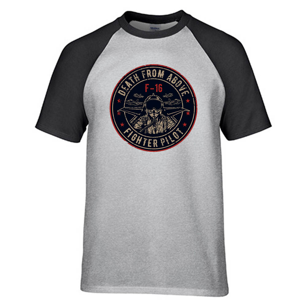 Fighter Jet 16 - Death From Above Designed Raglan T-Shirts