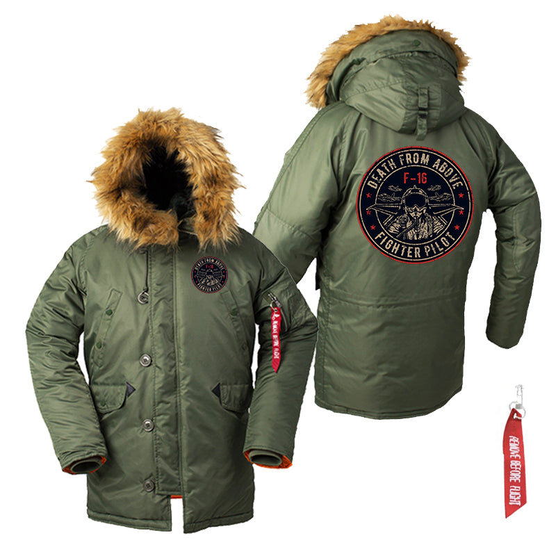 Fighter Jet 16 - Death From Above Designed Parka Bomber Jackets