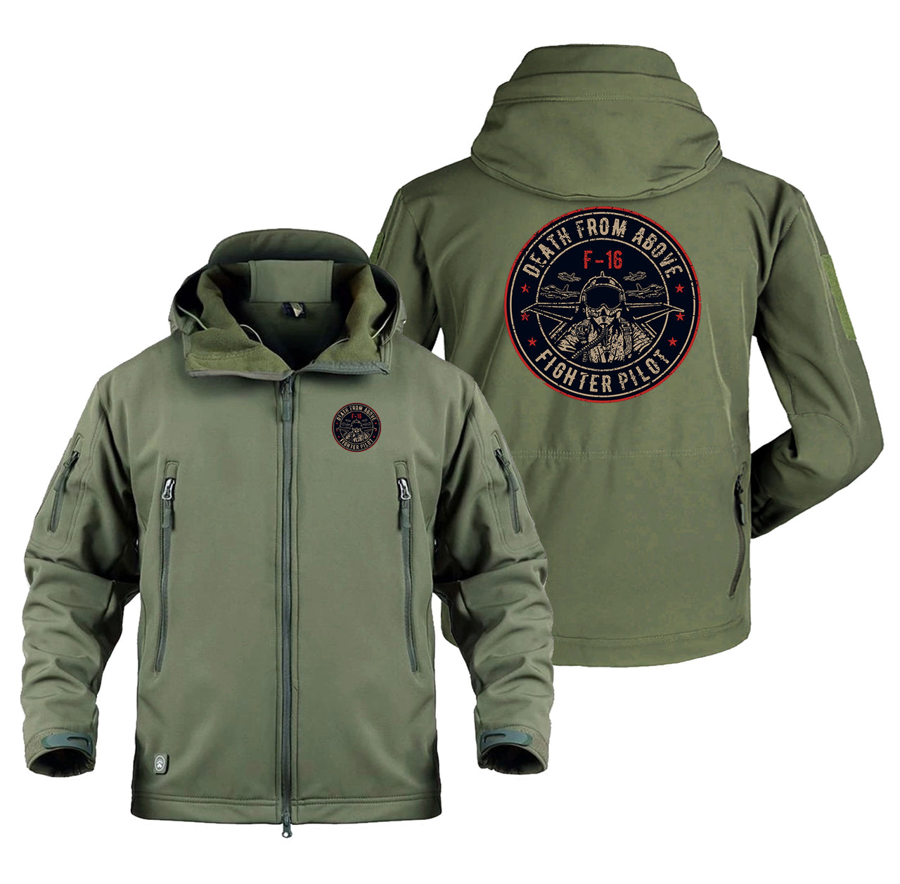 Fighter Jet 16 - Death From Above Designed Military Jackets (Customizable)