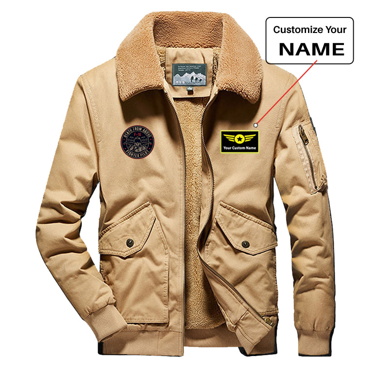Fighter Jet 16 - Death From Above Designed Thick Bomber Jackets