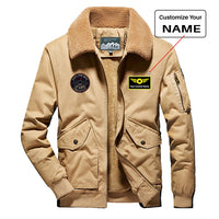 Thumbnail for Fighter Jet 16 - Death From Above Designed Thick Bomber Jackets