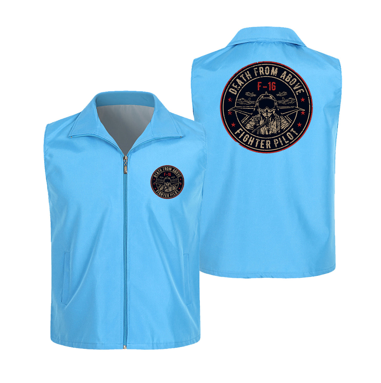 Fighter Jet 16 - Death From Above Designed Thin Style Vests