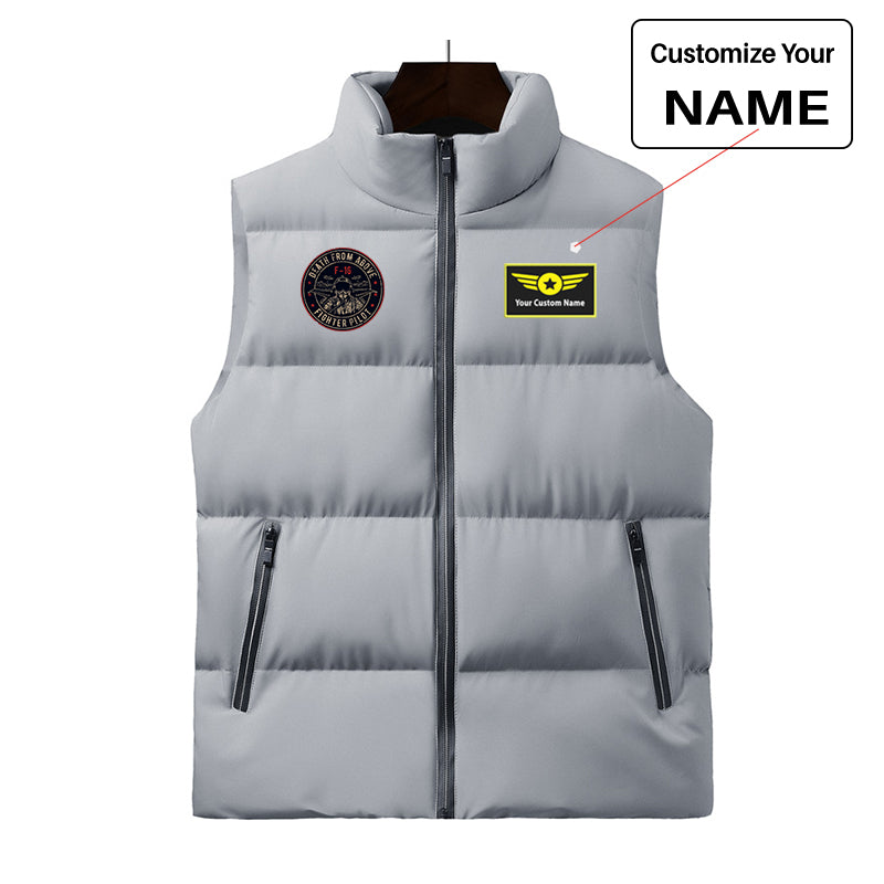 Fighter Jet 16 - Death From Above Designed Puffy Vests