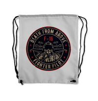 Thumbnail for Fighter Jet 16 - Death From Above Designed Drawstring Bags