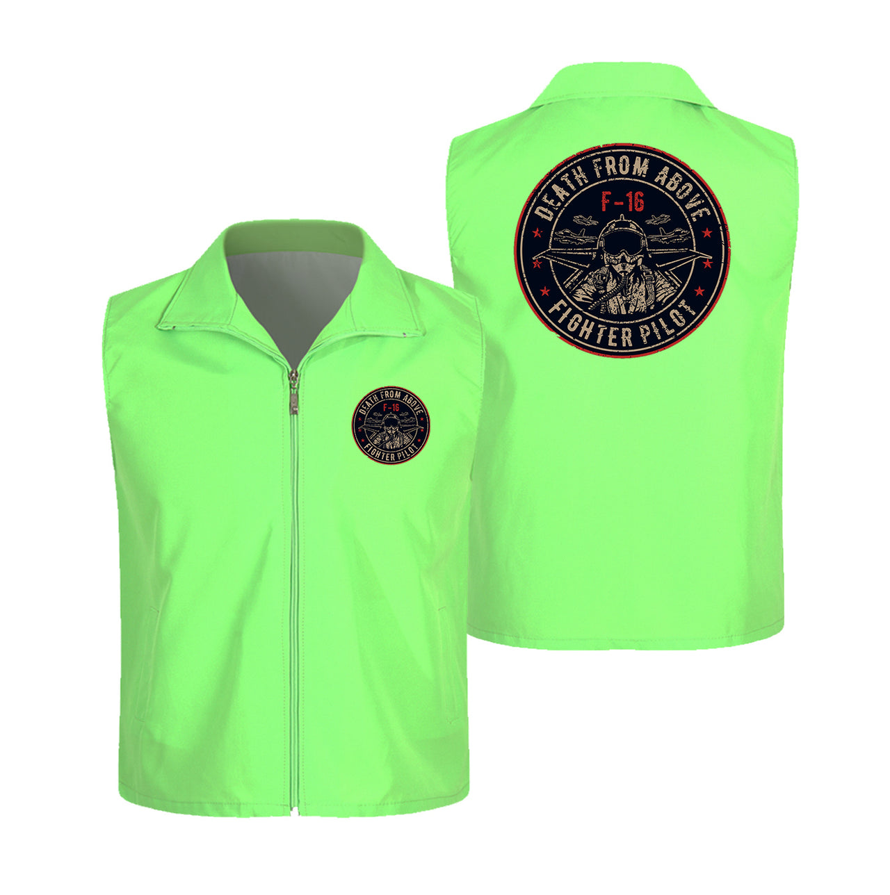 Fighter Jet 16 - Death From Above Designed Thin Style Vests