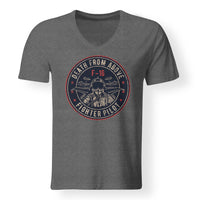 Thumbnail for Fighter Jet 16 - Death From Above Designed V-Neck T-Shirts