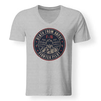 Thumbnail for Fighter Jet 16 - Death From Above Designed V-Neck T-Shirts