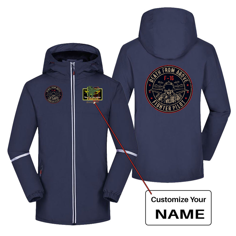 Fighter Jet 16 - Death From Above Designed Rain Coats & Jackets