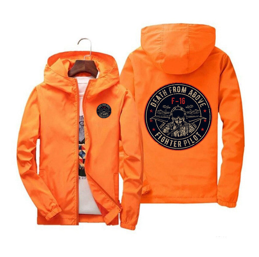 Fighter Jet 16 - Death From Above Designed Windbreaker Jackets