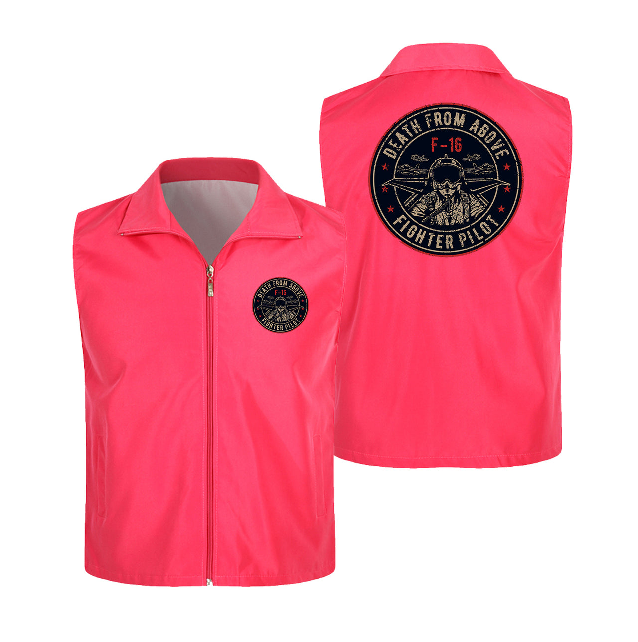 Fighter Jet 16 - Death From Above Designed Thin Style Vests