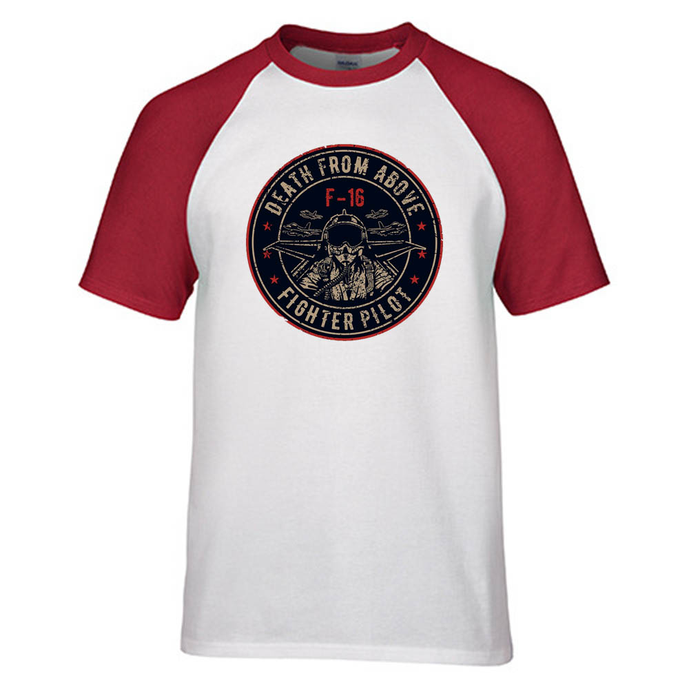 Fighter Jet 16 - Death From Above Designed Raglan T-Shirts
