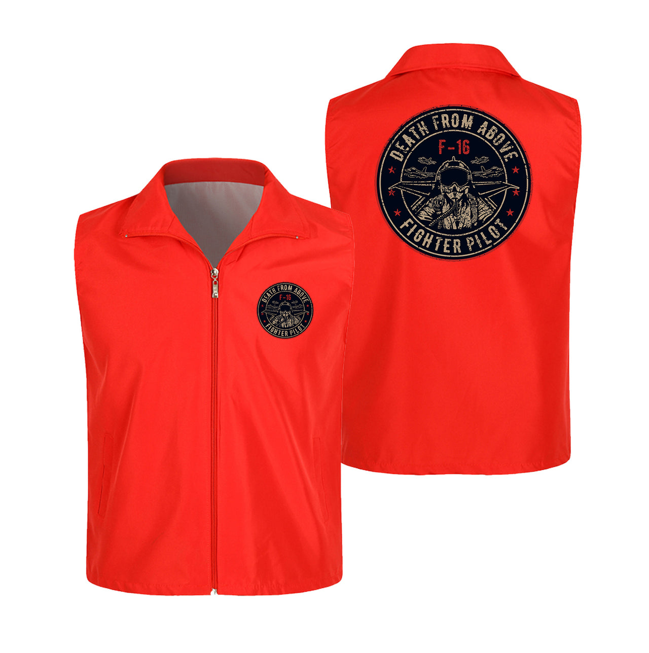 Fighter Jet 16 - Death From Above Designed Thin Style Vests