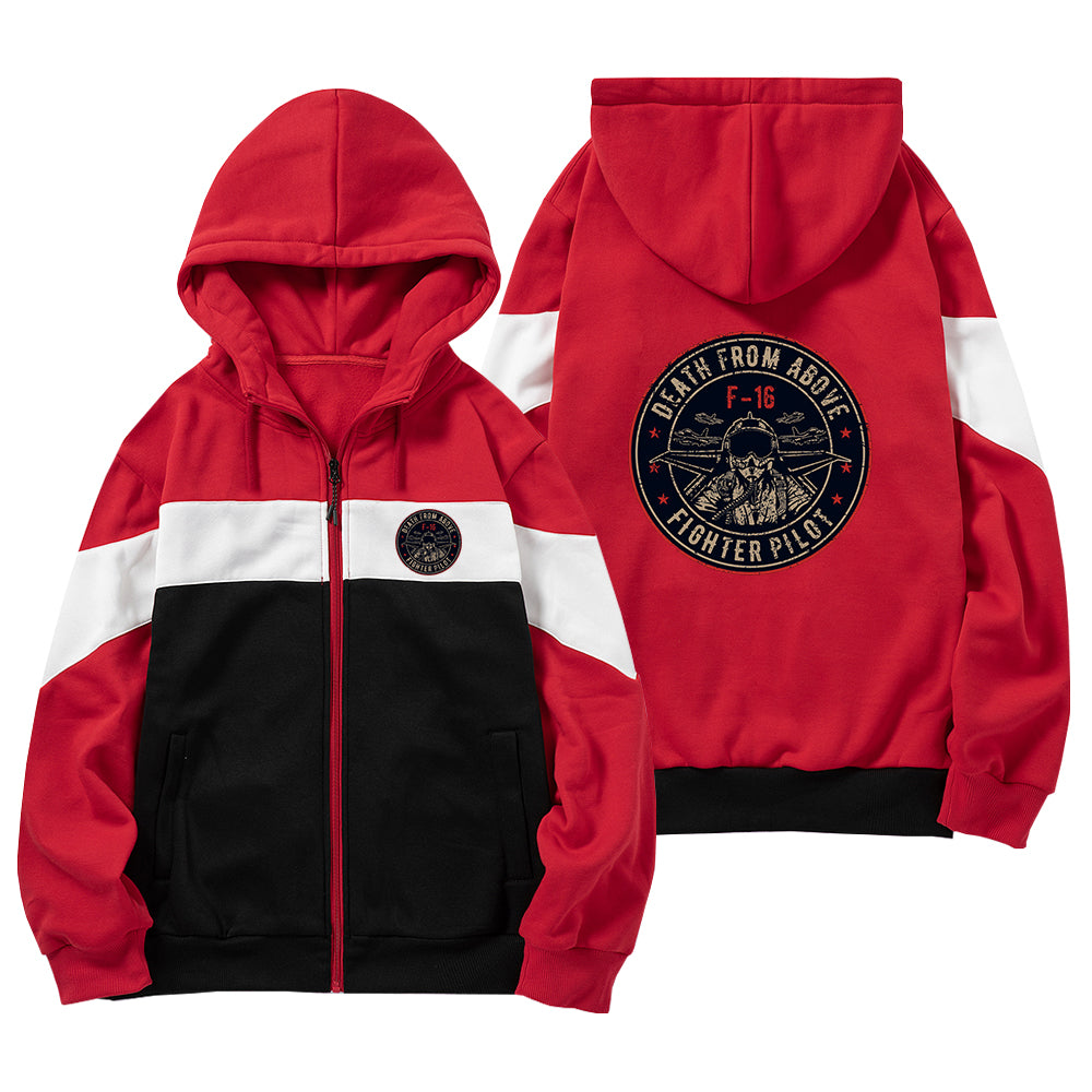 Fighter Jet 16 - Death From Above Designed Colourful Zipped Hoodies