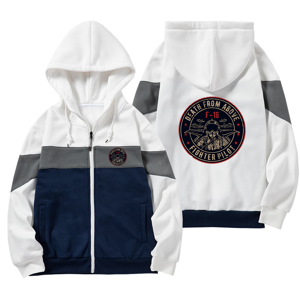Fighter Jet 16 - Death From Above Designed Colourful Zipped Hoodies