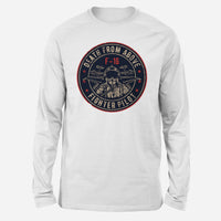 Thumbnail for Fighting Falcon F16 - Death From Above Designed Long-Sleeve T-Shirts