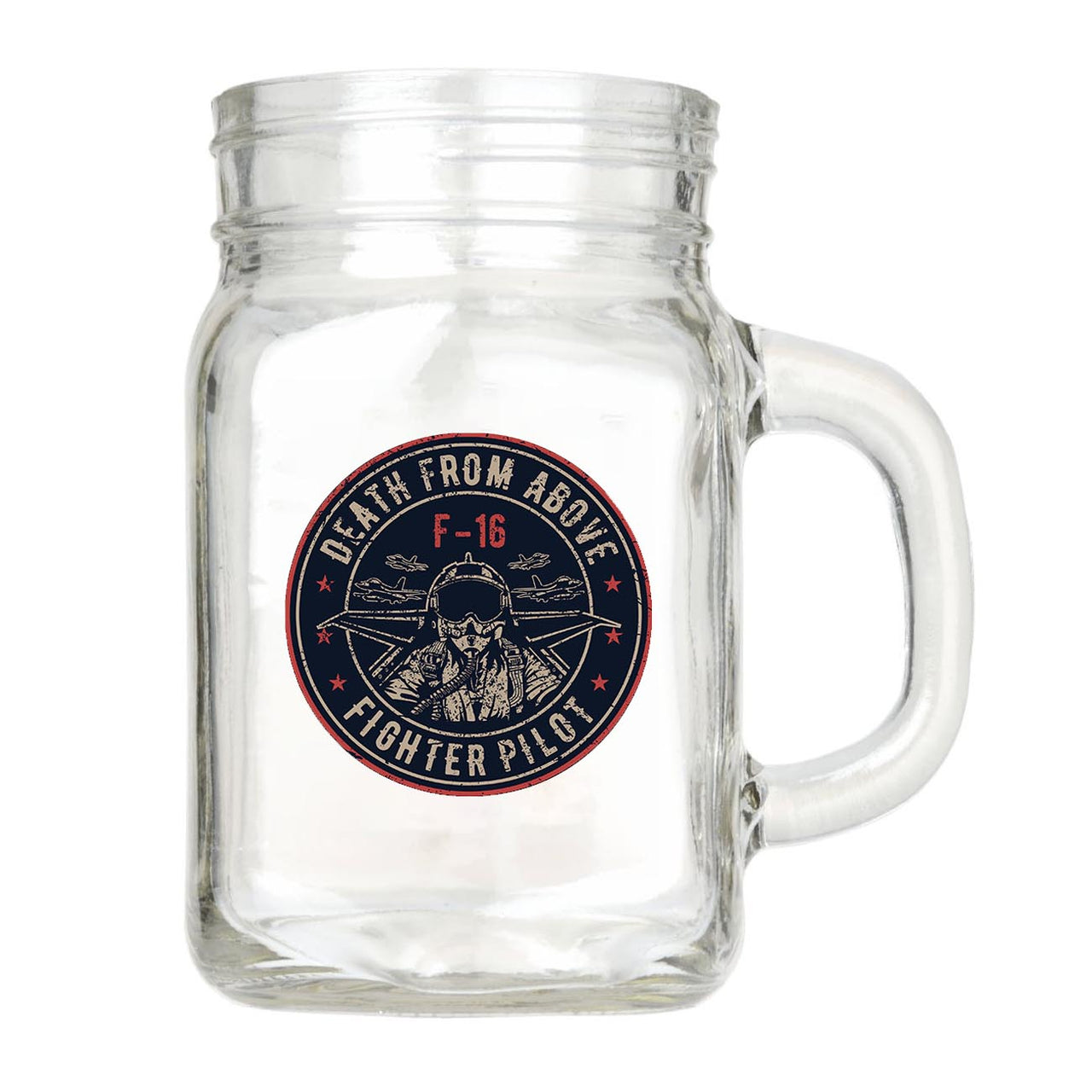 Fighter Jet 16 - Death From Above Designed Cocktail Glasses