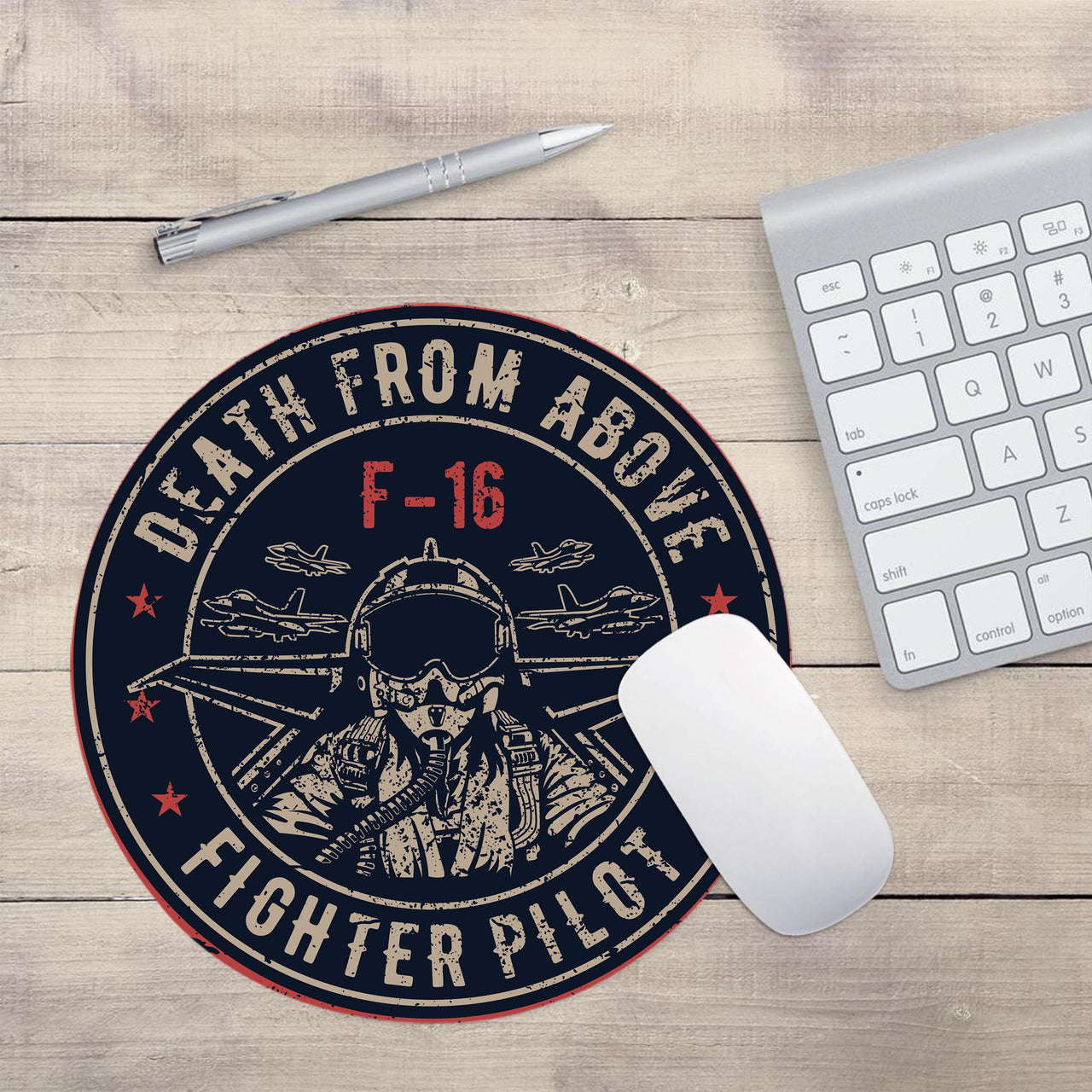 Fighting Falcon F16 - Death From Above Designed Mouse Pads