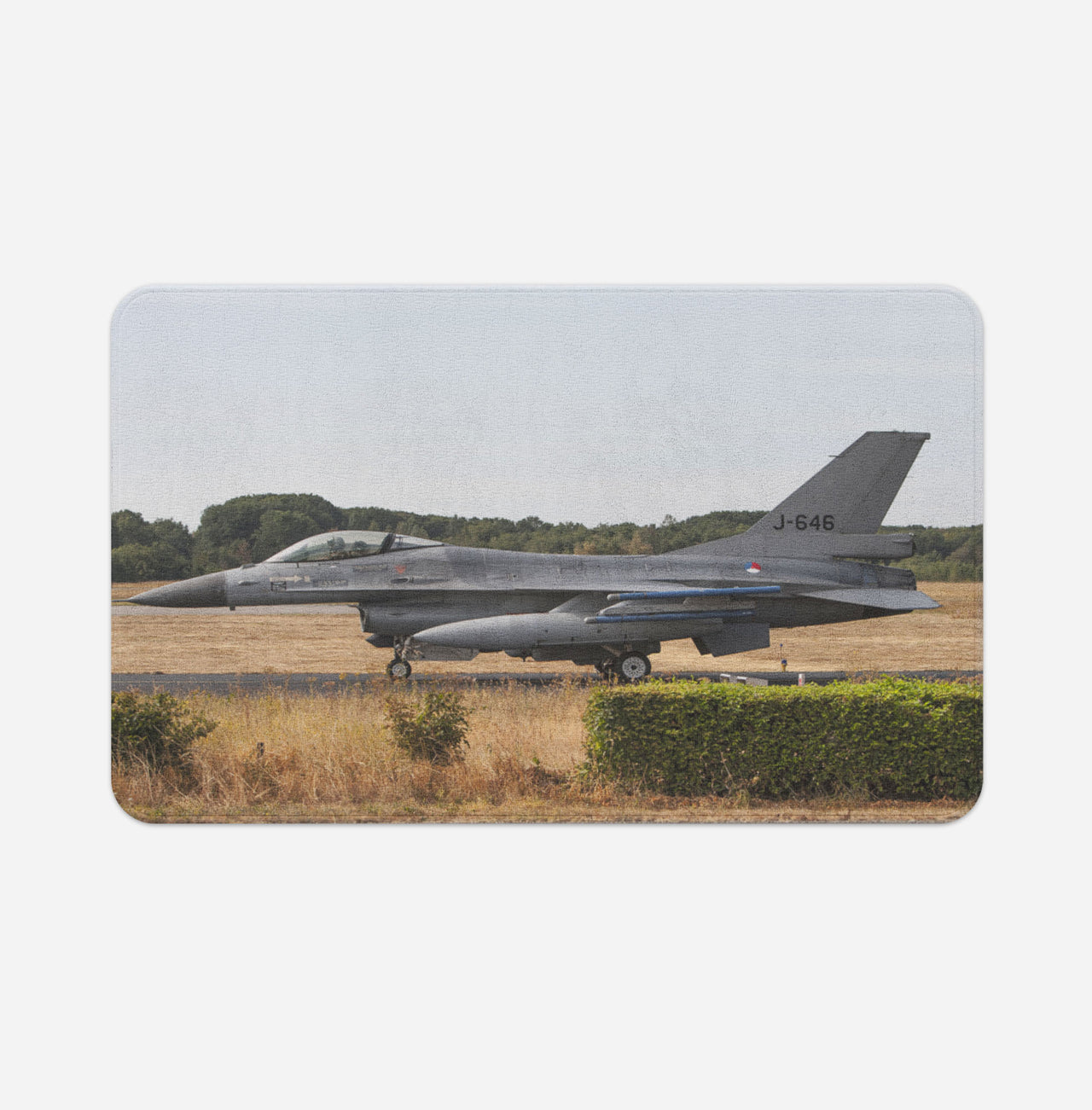 Fighter Jet 16 From Side Designed Bath Mats