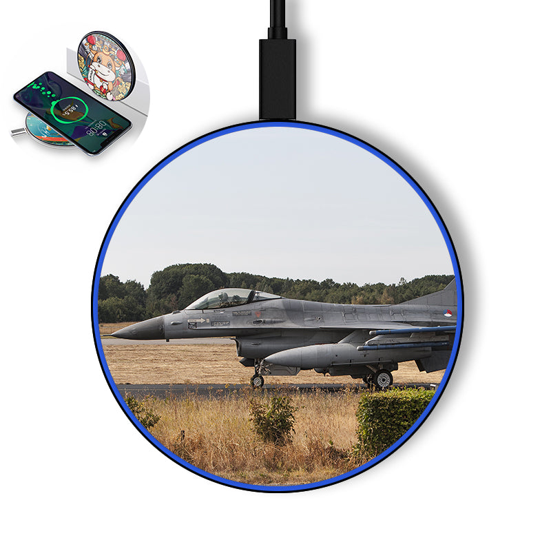 Fighter Jet 16 From Side Designed Wireless Chargers
