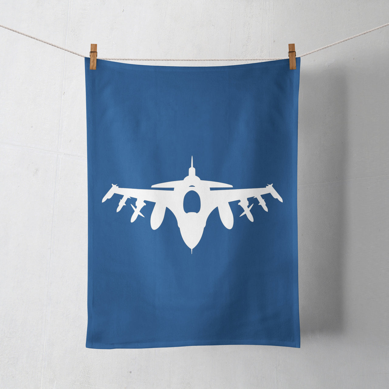 Fighting Falcon F16 Silhouette Designed Towels