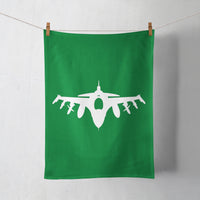 Thumbnail for Fighting Falcon F16 Silhouette Designed Towels