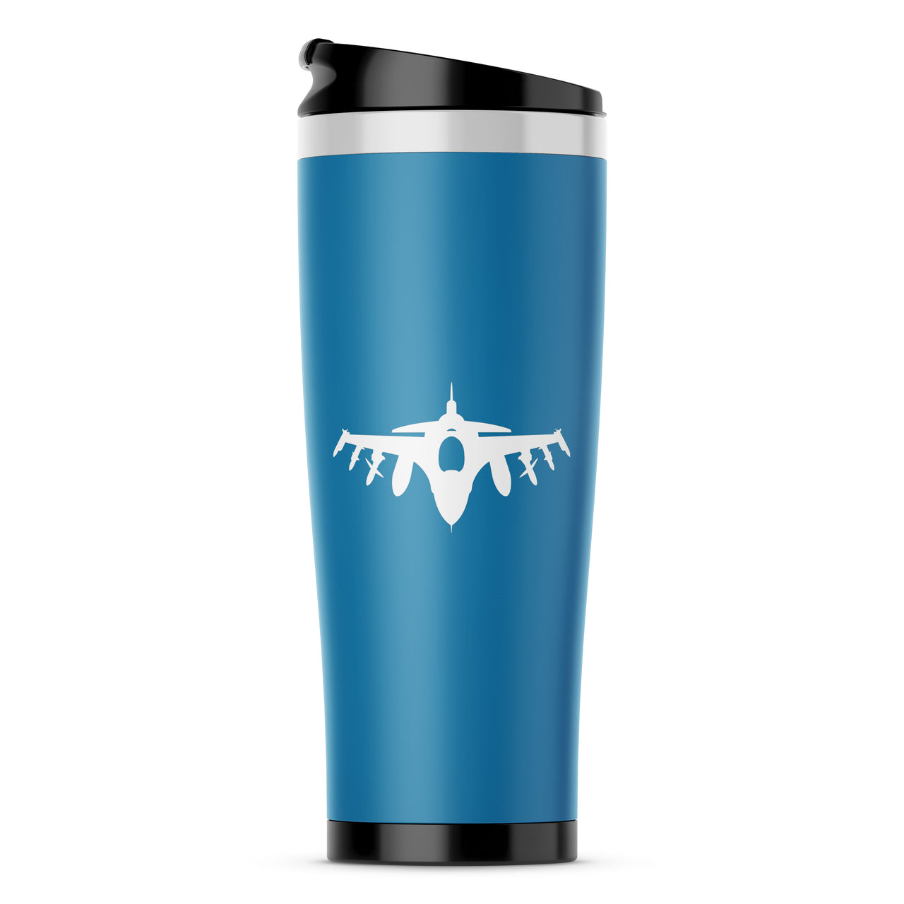 Fighter Jet 16 Silhouette Designed Stainless Steel Travel Mugs