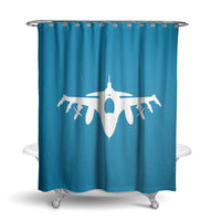 Thumbnail for Fighting Falcon F16 Silhouette Designed Shower Curtains
