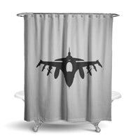 Thumbnail for Fighting Falcon F16 Silhouette Designed Shower Curtains