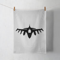 Thumbnail for Fighting Falcon F16 Silhouette Designed Towels