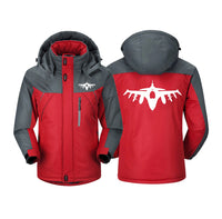 Thumbnail for Fighting Falcon F16 Silhouette Designed Thick Winter Jackets