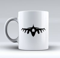 Thumbnail for Fighting Falcon F16 Silhouette Designed Mugs