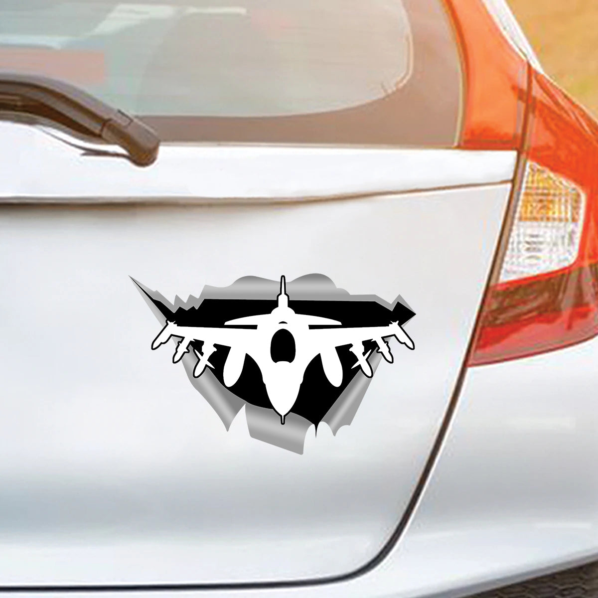 Fighting Falcon F16 Silhouette (1) Designed Car Sticker