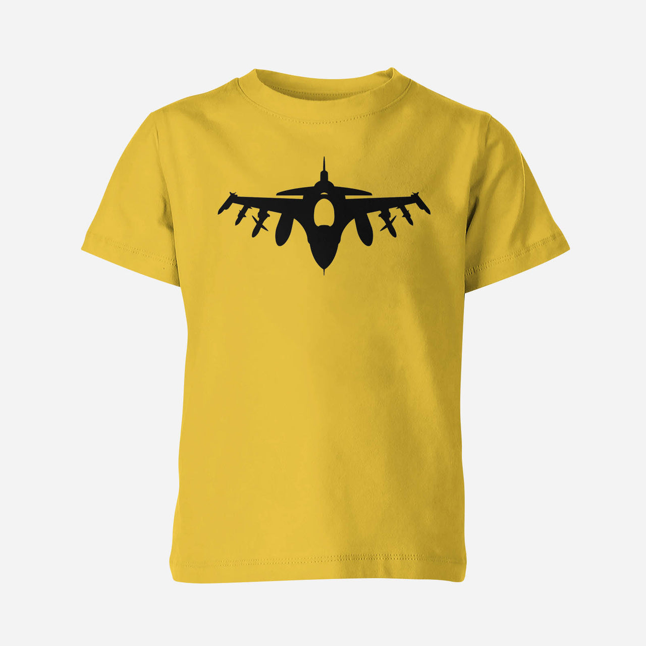 Fighting Falcon F16 Silhouette Designed Children T-Shirts