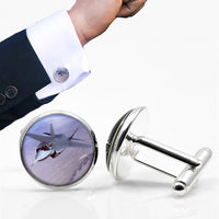 Thumbnail for Fighter Jet 35 Captured in the Air Designed Cuff Links